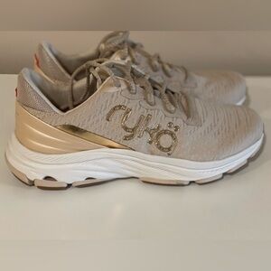 Ryka Women's Tan and Gold Athletic Shoes